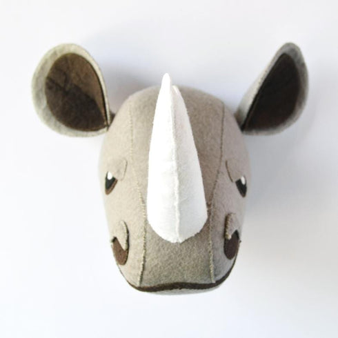 Ronald the Rhino - Faux Taxidermy Animal Head